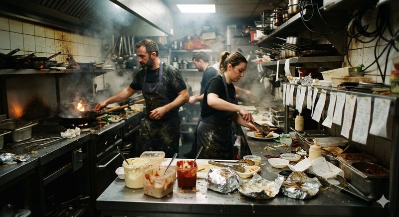 Unengineered Ad-Hoc Kitchen Rush Hour